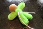 pipecleaner dolls with kids string wooden bead yarn embroidery floss